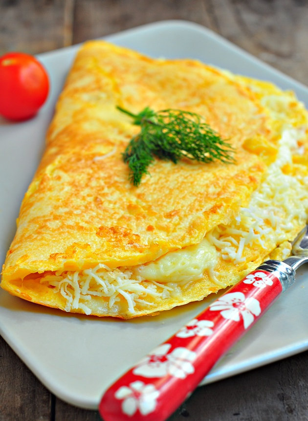 Kaşarli omlet